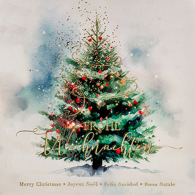 Weihnachtskarten mit Couvert