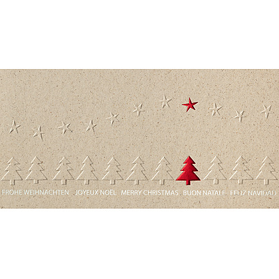 Weihnachtskarten mit Couvert