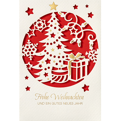 Weihnachtskarten mit Couvert